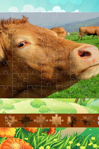 Farm Animal For Kids Sliding Jigsaw Puzzle screenshot 4