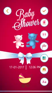 baby shower invitation cards maker hd iphone screenshot 2