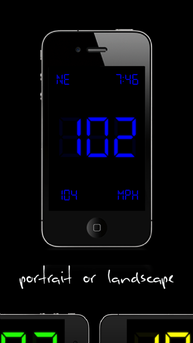 SpeedGlow Speedometer - Gesture Controlled Speedo Screenshot