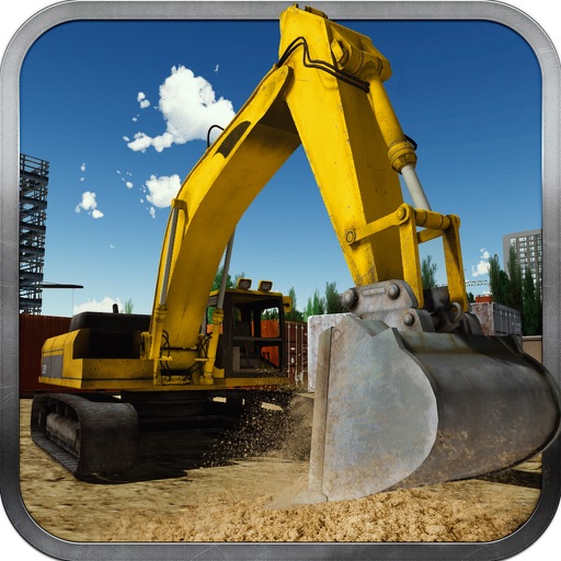 Sand Excavator Crane Simulator - Offroad Truck 3D Icon