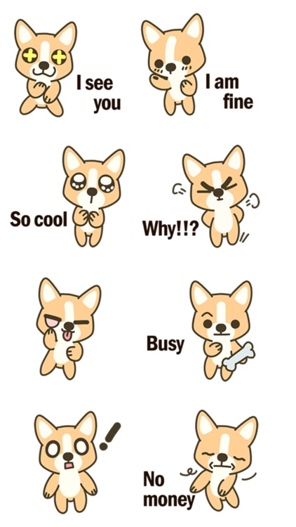 Corgi Text Stickers screenshot-4