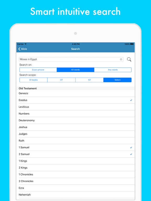 The Holy Bible - King James Bible iPad screenshot 4 - Book app
