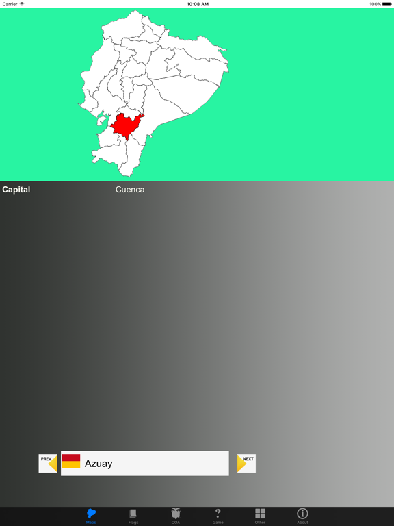 Screenshot #4 pour Ecuador Province Maps, Flags and Capitals