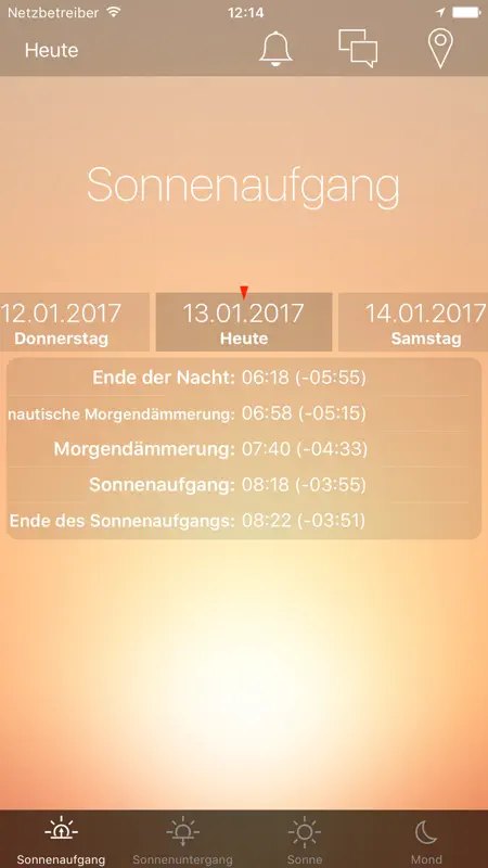 Sunrise Sunset Info screenshot 1 of 5