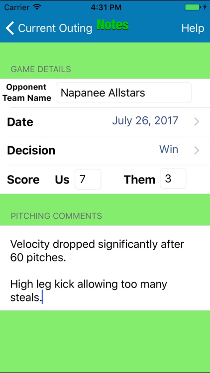 HT Pitch Counter