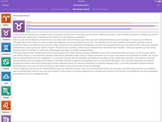 Screenshot #6 pour Daily horoscope & Tarot