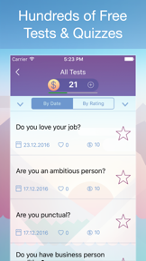 Tests and Quizzes - Personality Quiz for Girls screenshot