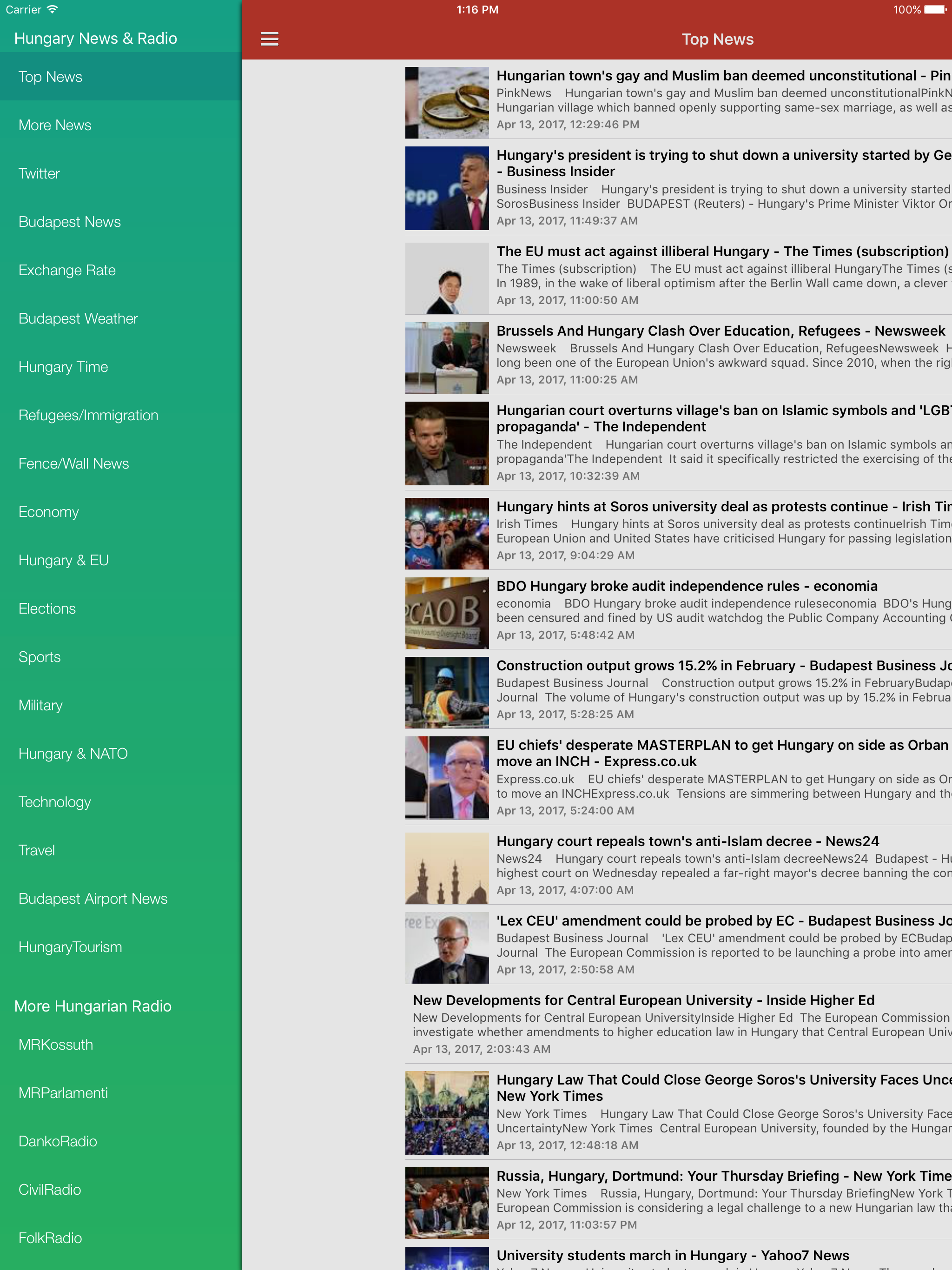 Hungary News in English & Hungarian Radio screenshot 6