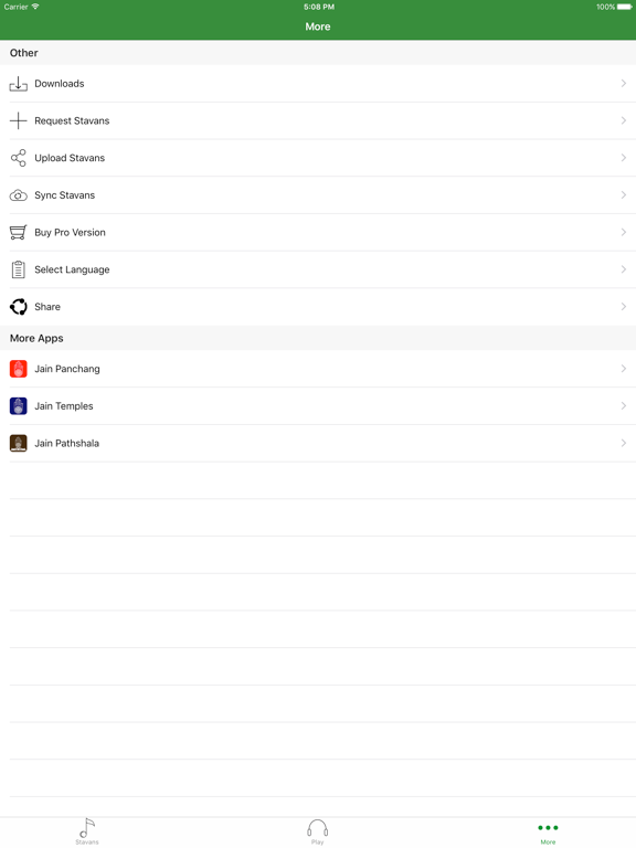 Jain Stavans and Stotras iPad screenshot 5 - Music app