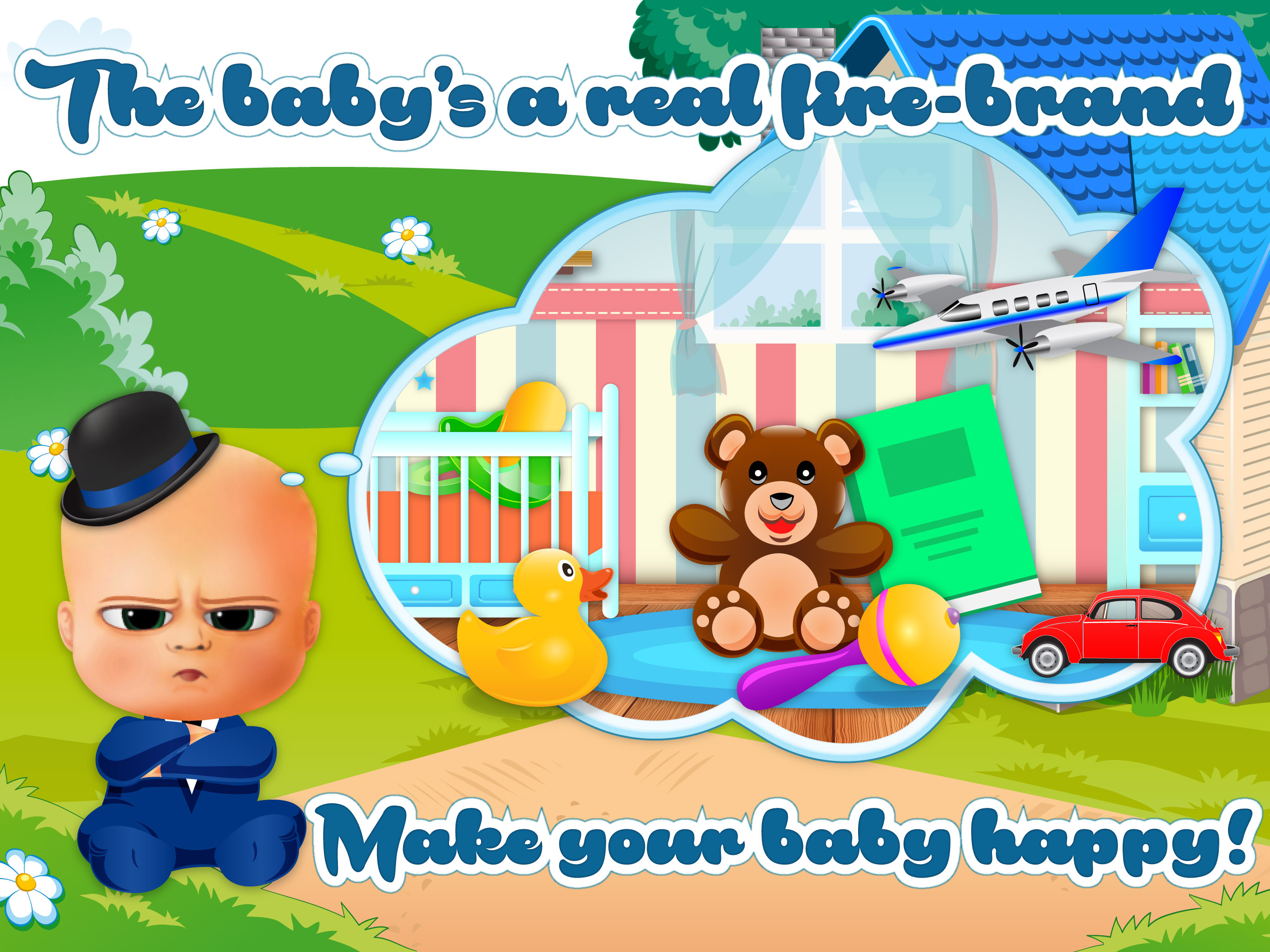 The Boss Baby feed and keep the naughty brat busy