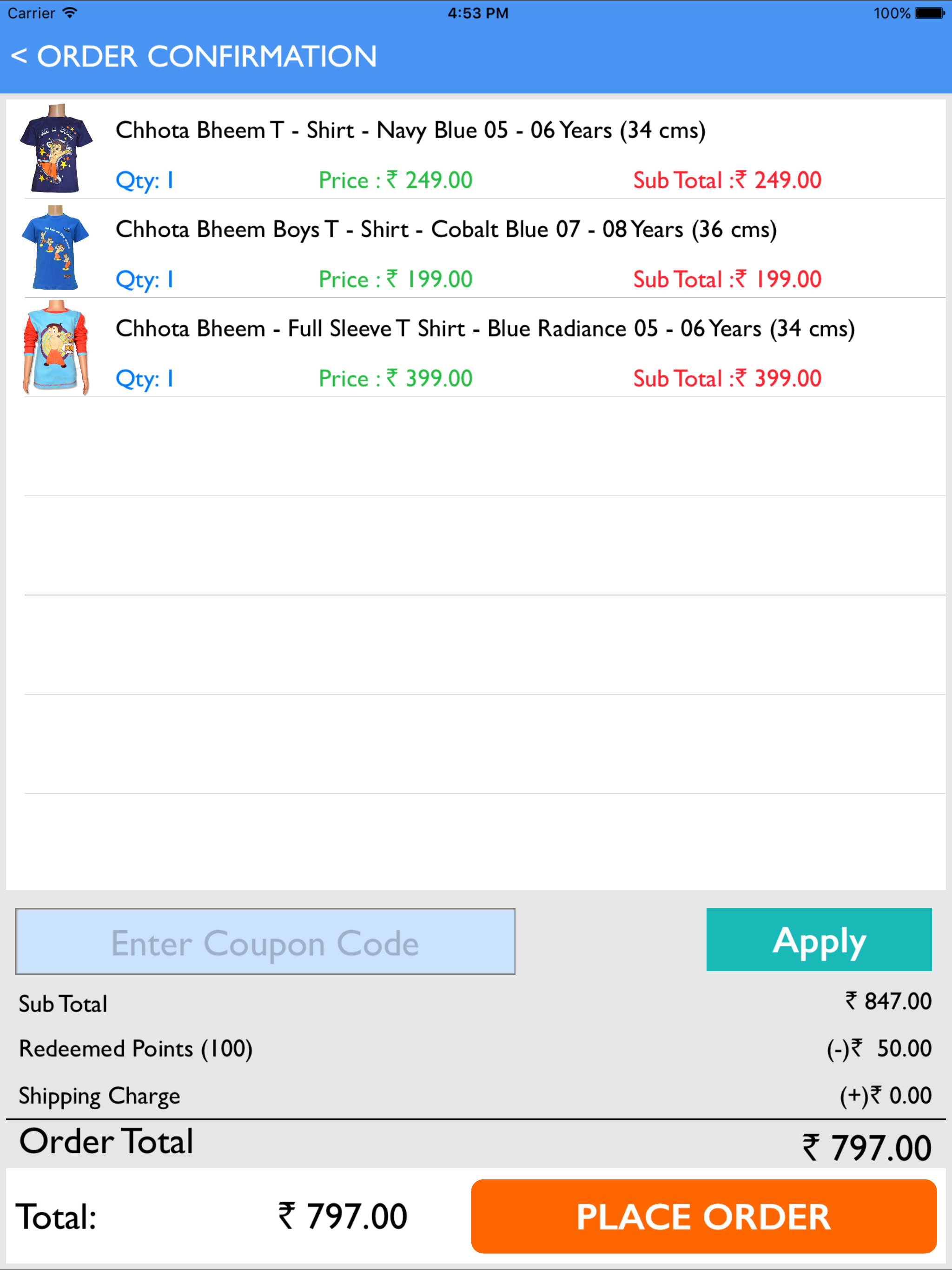 Chhota Bheem Shop screenshot 10