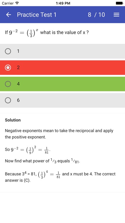 SAT Maths Practice Tests - No Calculator