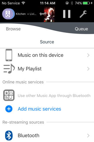 Panasonic Music Streaming - náhled
