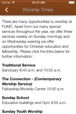 Clinton FUMC screenshot 2