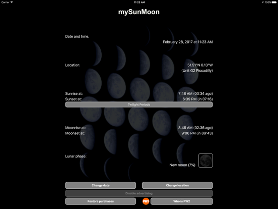 mySunMoon iPad screenshot