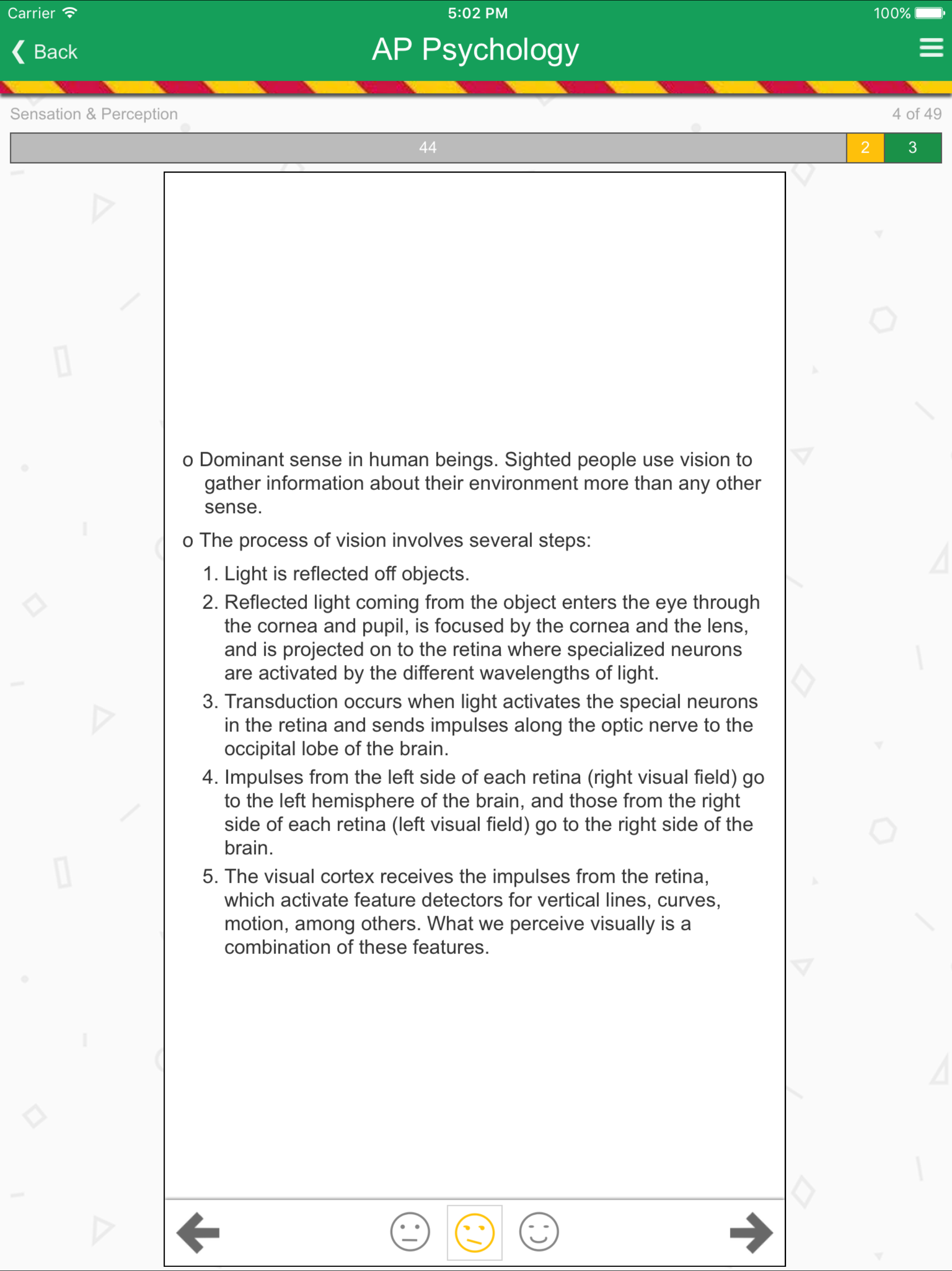 Barron's AP Psychology Flash Cards