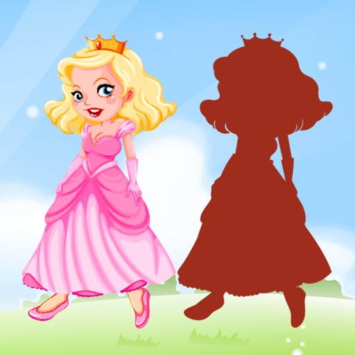 Princess Drag Drop and Match Shadow for kids icon