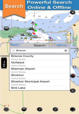 Ontario Lake GPS offline nautical fishing charts screenshot 2