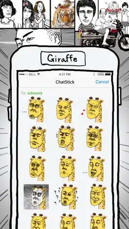 Game screenshot Jookgru Giraffe Cartoon Stickers for iMessage mod apk