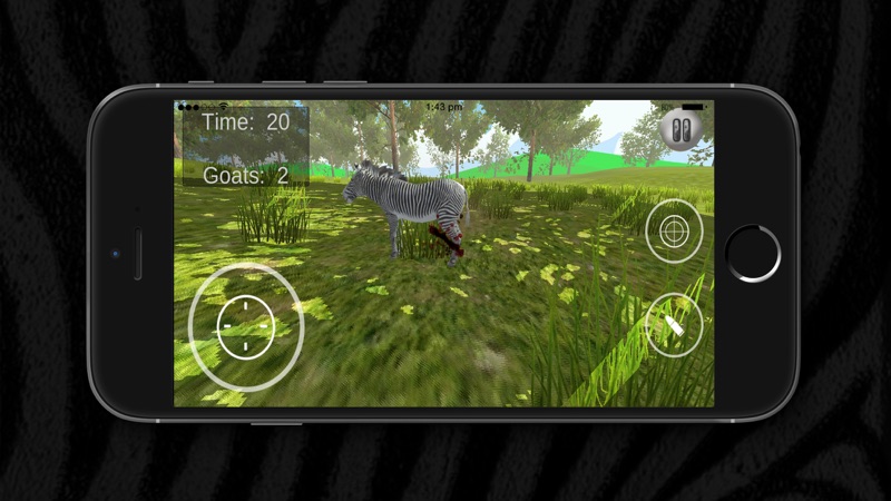 3D Hunting Zebra - Wild Hunter with Sniper screenshot 2
