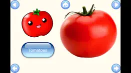 vegetable words baby learning english flash cards iphone screenshot 2