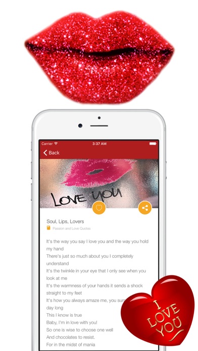 Screenshot #2 pour Day Romantic Love Quotes Valentine Wishes & Poems
