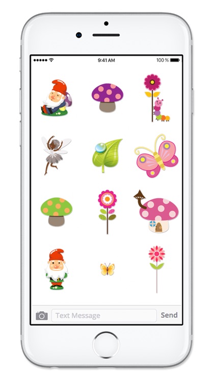 Fairy and Gnome Garden Sticker Pack screenshot-4