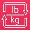 Pounds to kilograms and kg to lb weight converter icon