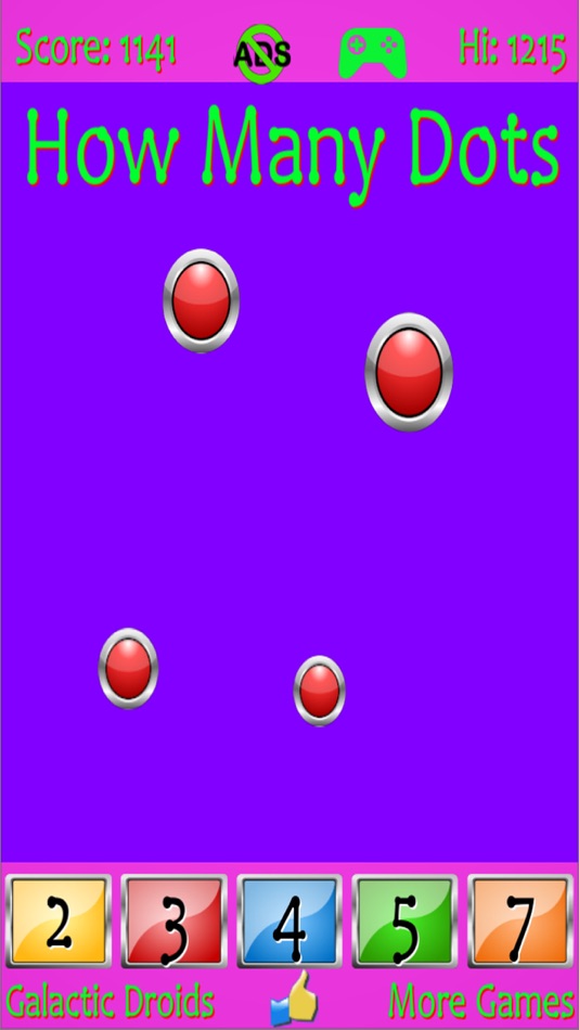 #4. How Many Dots (iOS) By: Galatic Droids