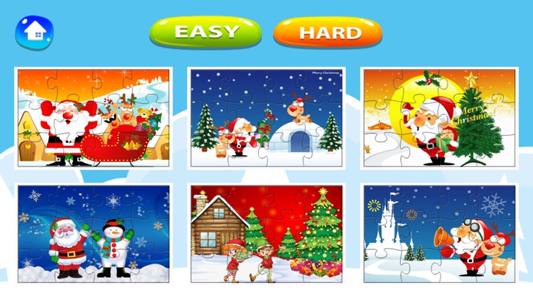 Merry Christmas Jigsaw Puzzles Game free for Kids