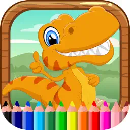 Dinosaur Coloring Book Kids Learn Drawing,Painting app icon