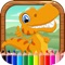 Icon Dinosaur Coloring Book Kids Learn Drawing,Painting
