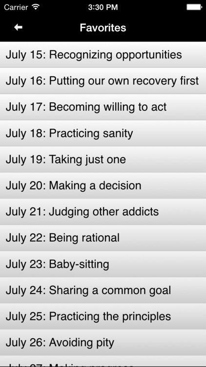 Day by Day: Meditations for Addicts in Recovery screenshot-3