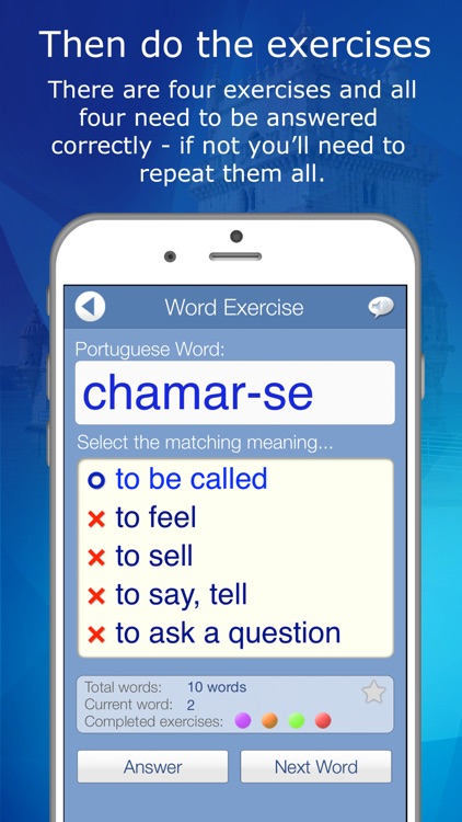 Learn Portuguese Audio FlashCards screenshot-3