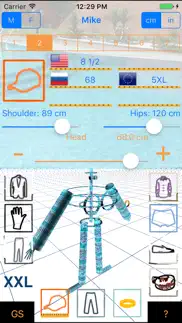 good sizer 3d - size converter of clothes iphone screenshot 3