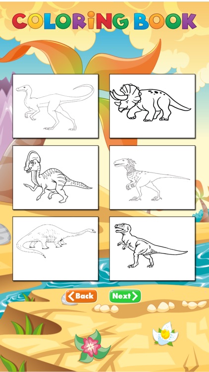 Coloring books Dinosaur For kid screenshot-3