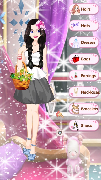 Princess shiny dress - Makeup plus girly games