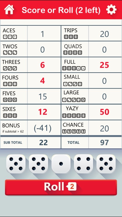 Yazy the best yatzy dice game