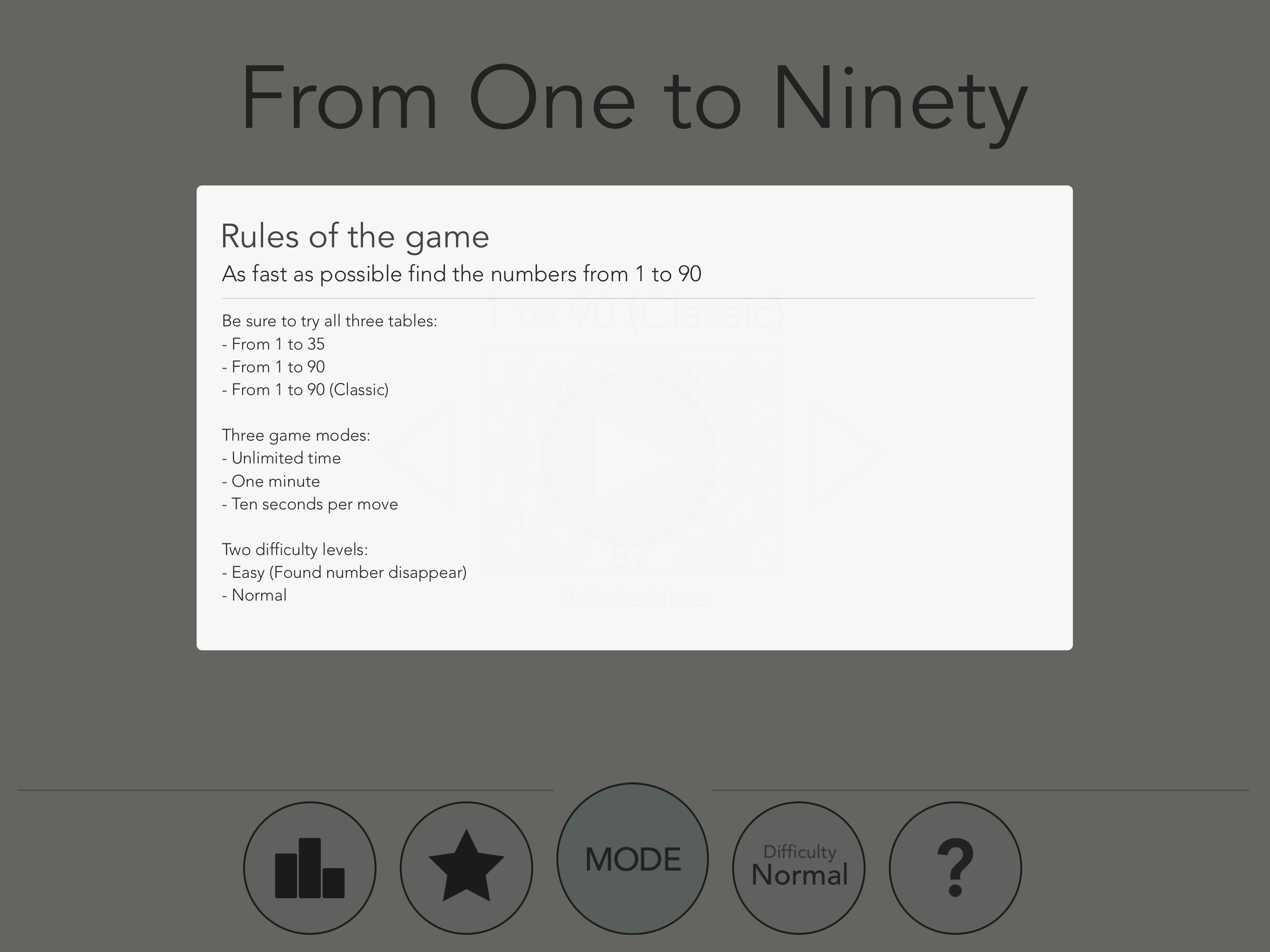 From One to Ninety screenshot 6