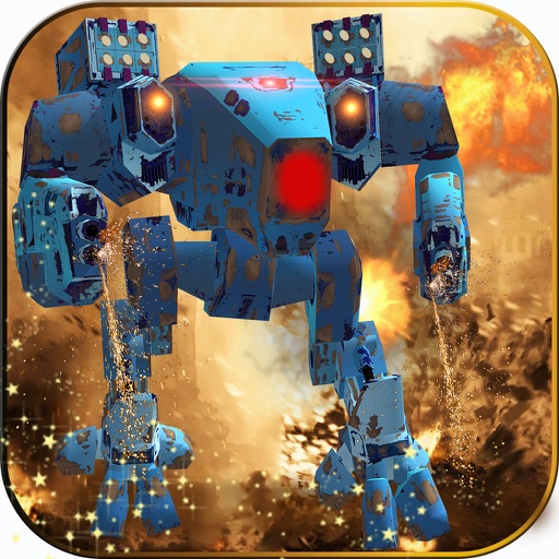 Futuristic Warrior Robots Icon