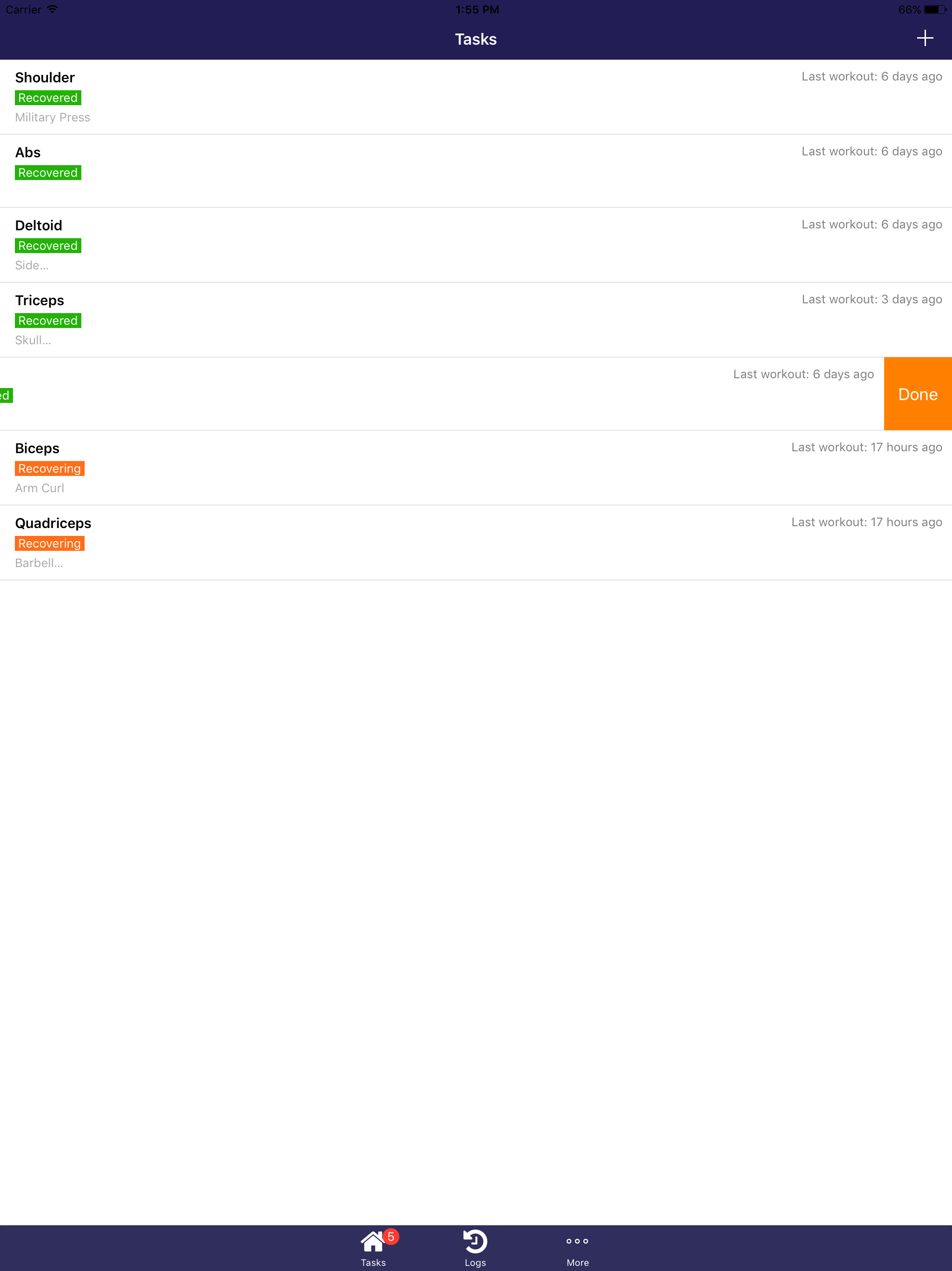 Workout Checklist screenshot 6
