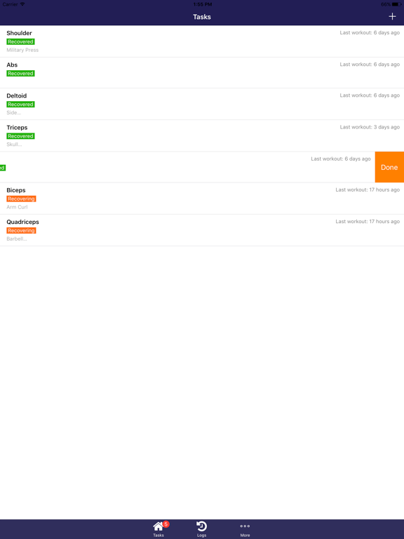 Screenshot #6 pour Workout Checklist