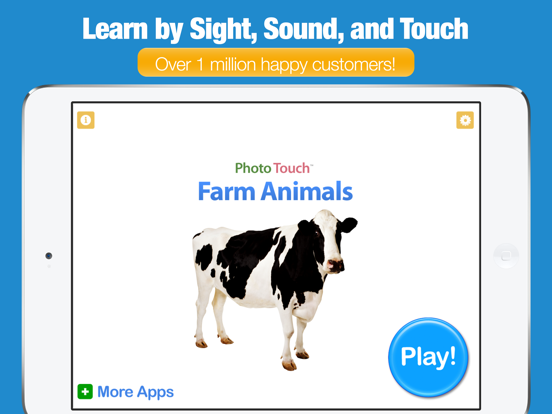 Screenshot #4 pour Preschool Games - Farm Animals by Photo Touch