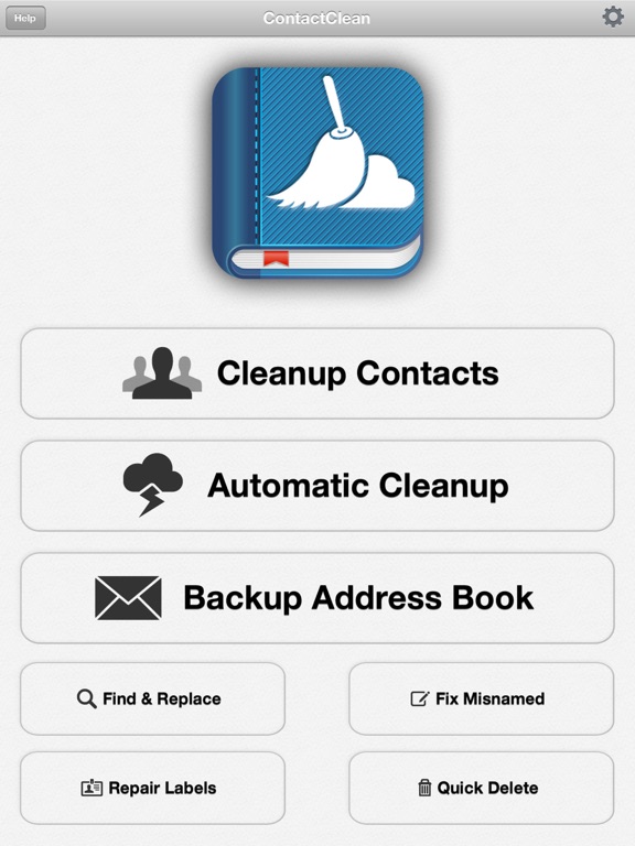 ContactClean - Address Book Cleanup & Repair iPad screenshot