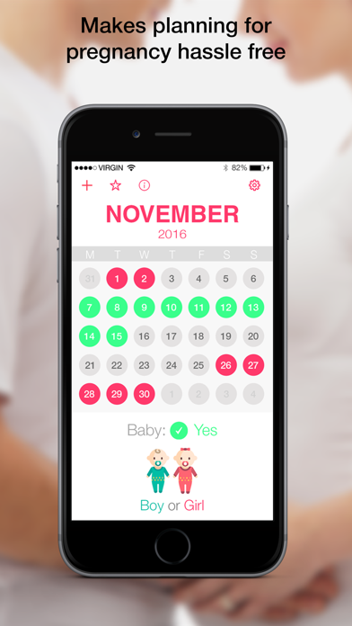 MaybeBaby fertility& pregnancy monthly calendar Screenshot