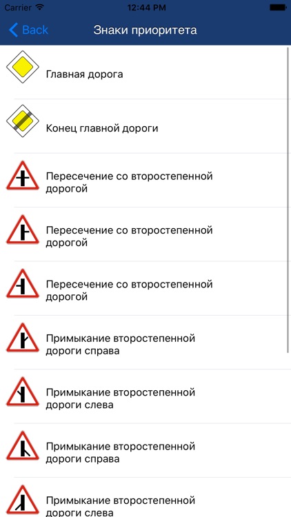 Знаки дорожного движения 2015