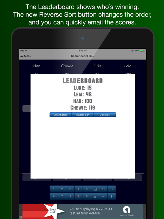 Screenshot #6 pour Score Keeper FREE
