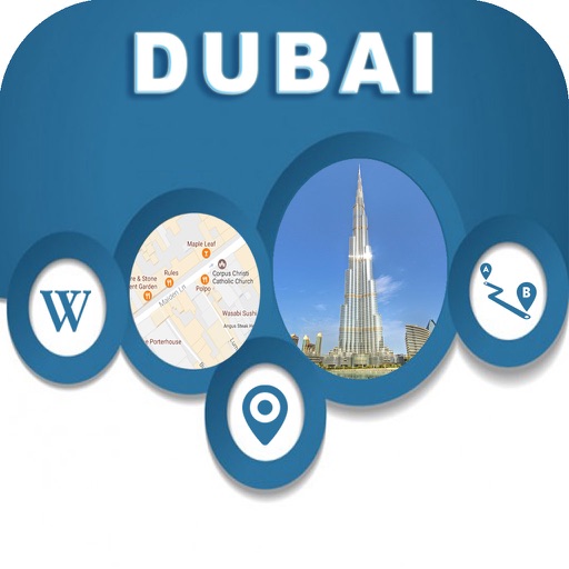 Dubai UAE Offline City Maps Navigation icon