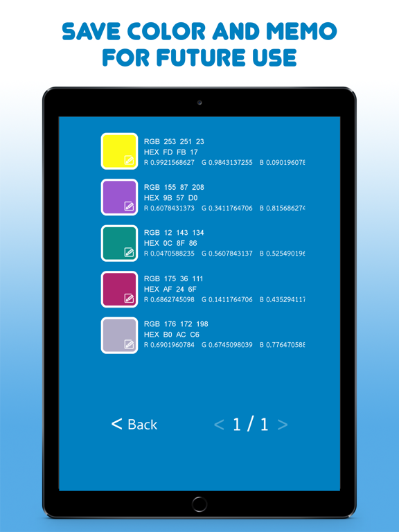 Screenshot #6 pour Color: Converter & Memorandum