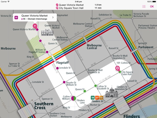 Screenshot #6 pour Melbourne Rail Map Lite